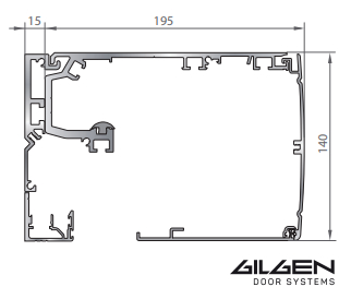 Привод для раздвижной двери Gilgen SLX-M - чертёж